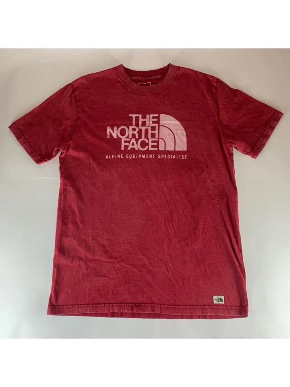 The North Face Red Short Sleeve Crewneck Shirt Mens Large